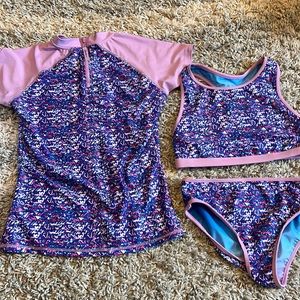 Kids Large 3 Piece Reversible Bathing Suit
